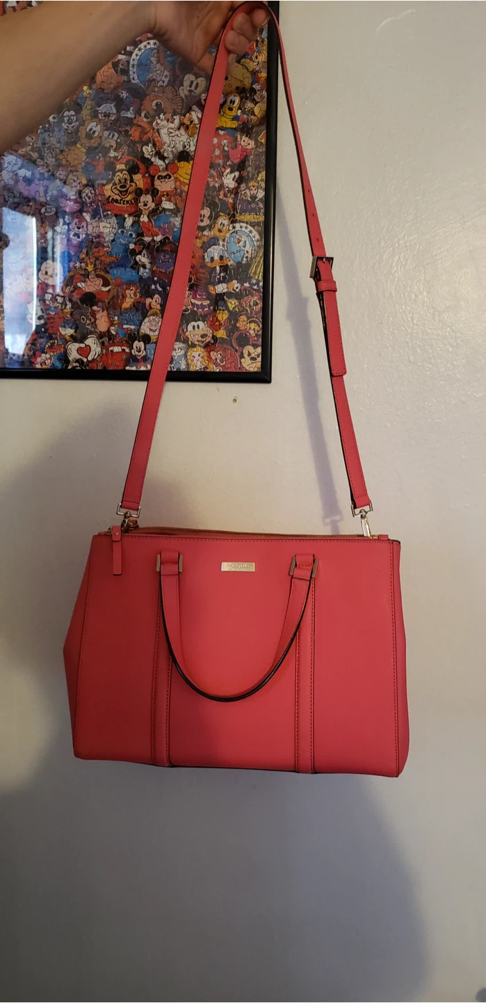 Kate Spade Coral Saffiano Leather Satchel - photo 4
