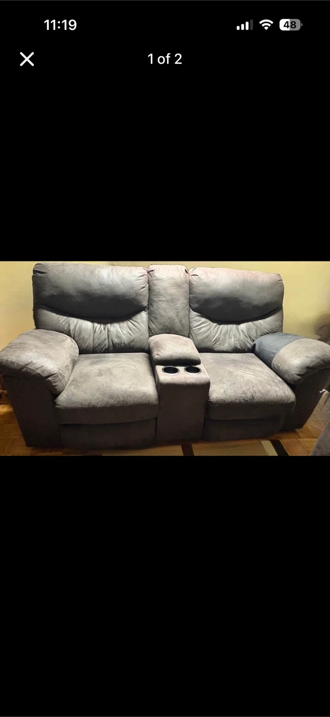 Brown Reclining Sofa and Loveseat Set - photo 2