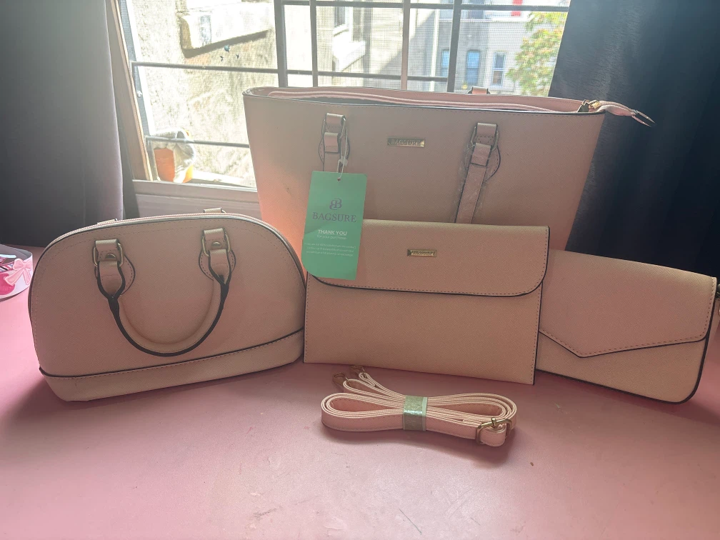 Bagsure Pink Handbag Set - photo 2