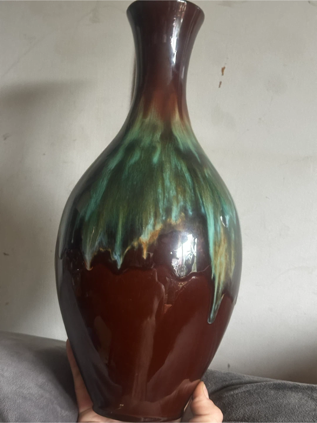 Vintage CCC Canada 15" Drip Glaze Vase - photo 3