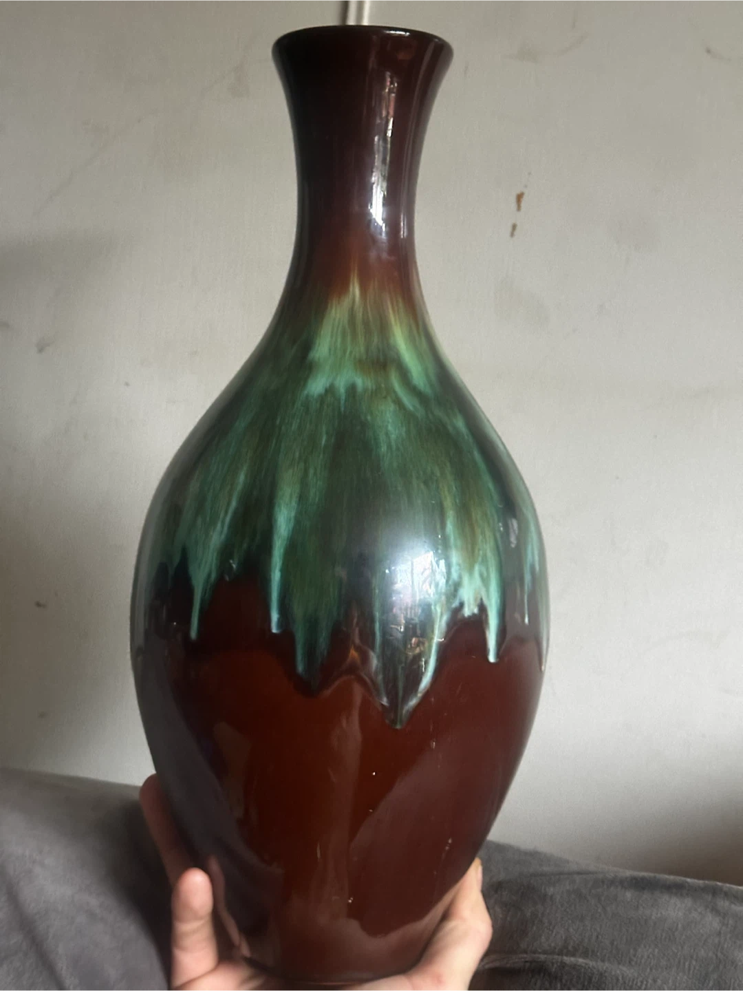 Vintage CCC Canada 15" Drip Glaze Vase - photo 4