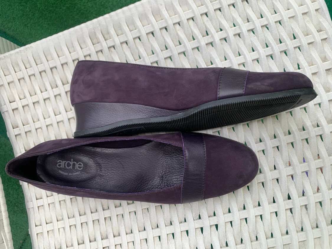 Arche Purple Suede Wedge Heels - photo 2