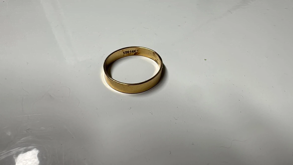 Bague plaquée or 1/20 14K - photo 2