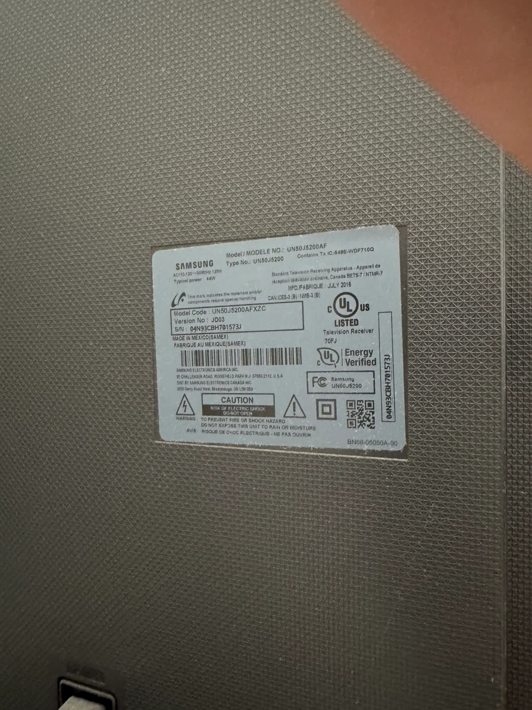 Samsung 50 inch LED TV UN50J5200AF - photo 2