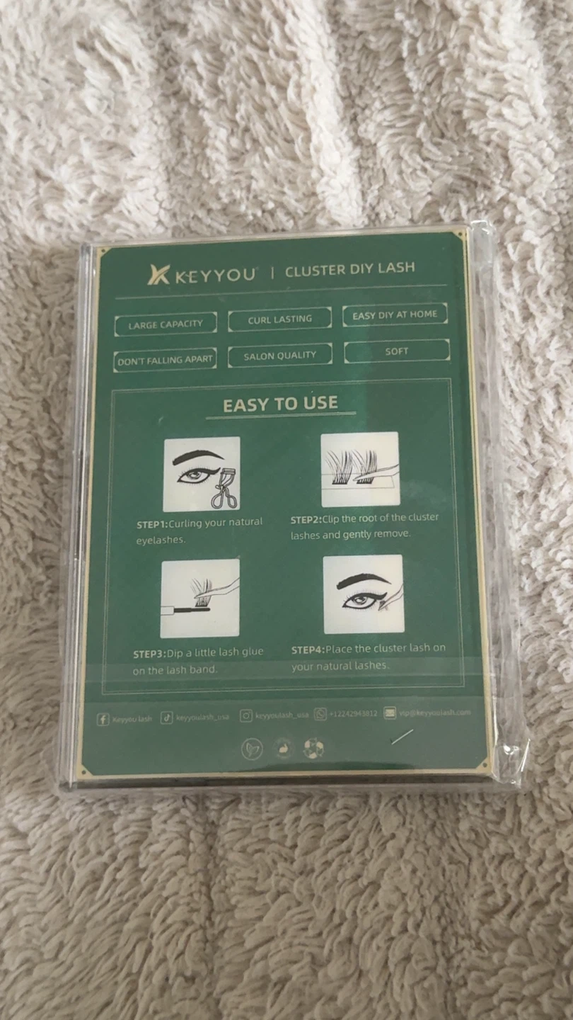 KEYYOU New False Lashes Y01 D-Mix - photo 2