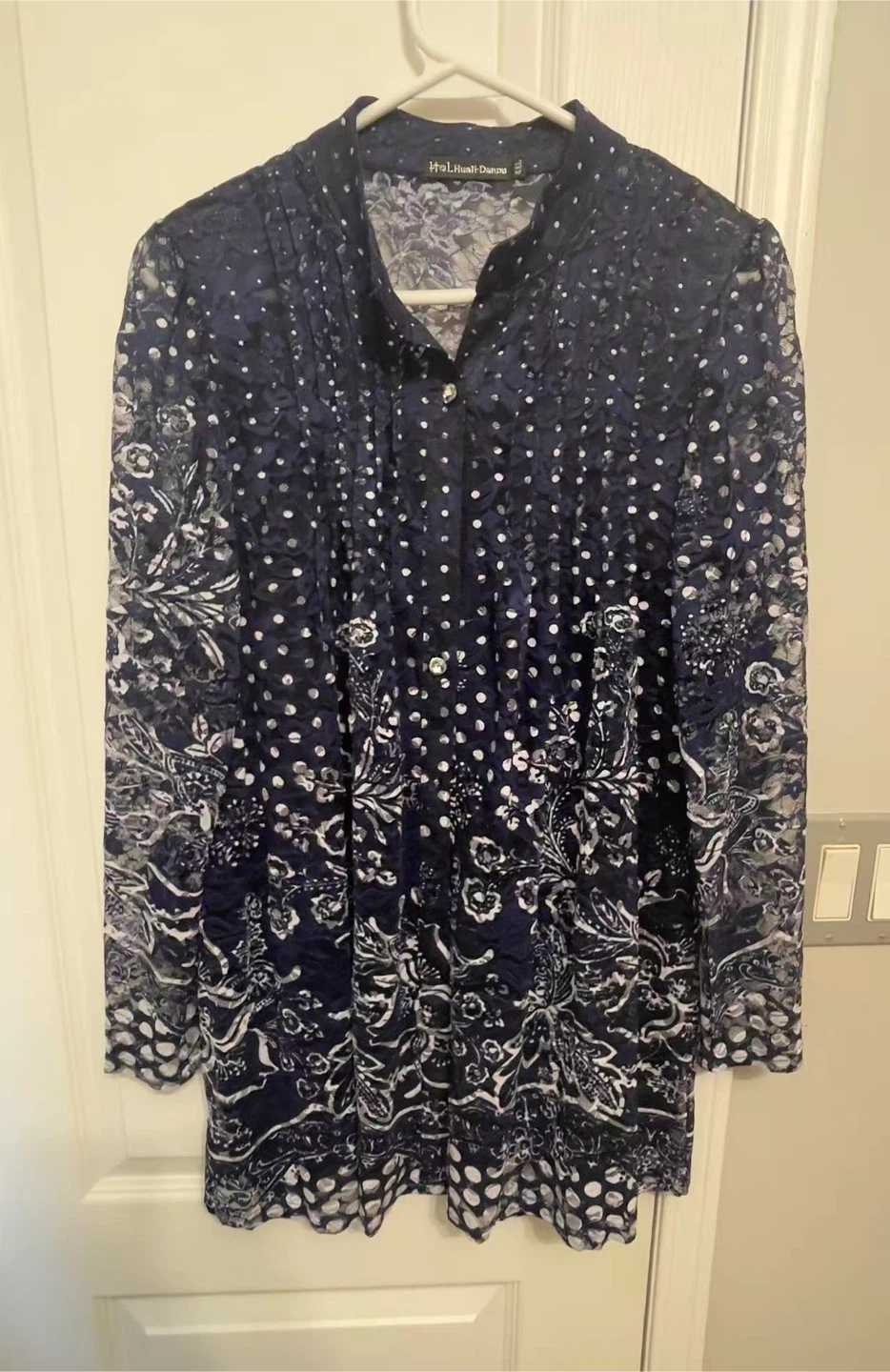 Hale Bob Floral Dot Button-Down Shirt - photo 2