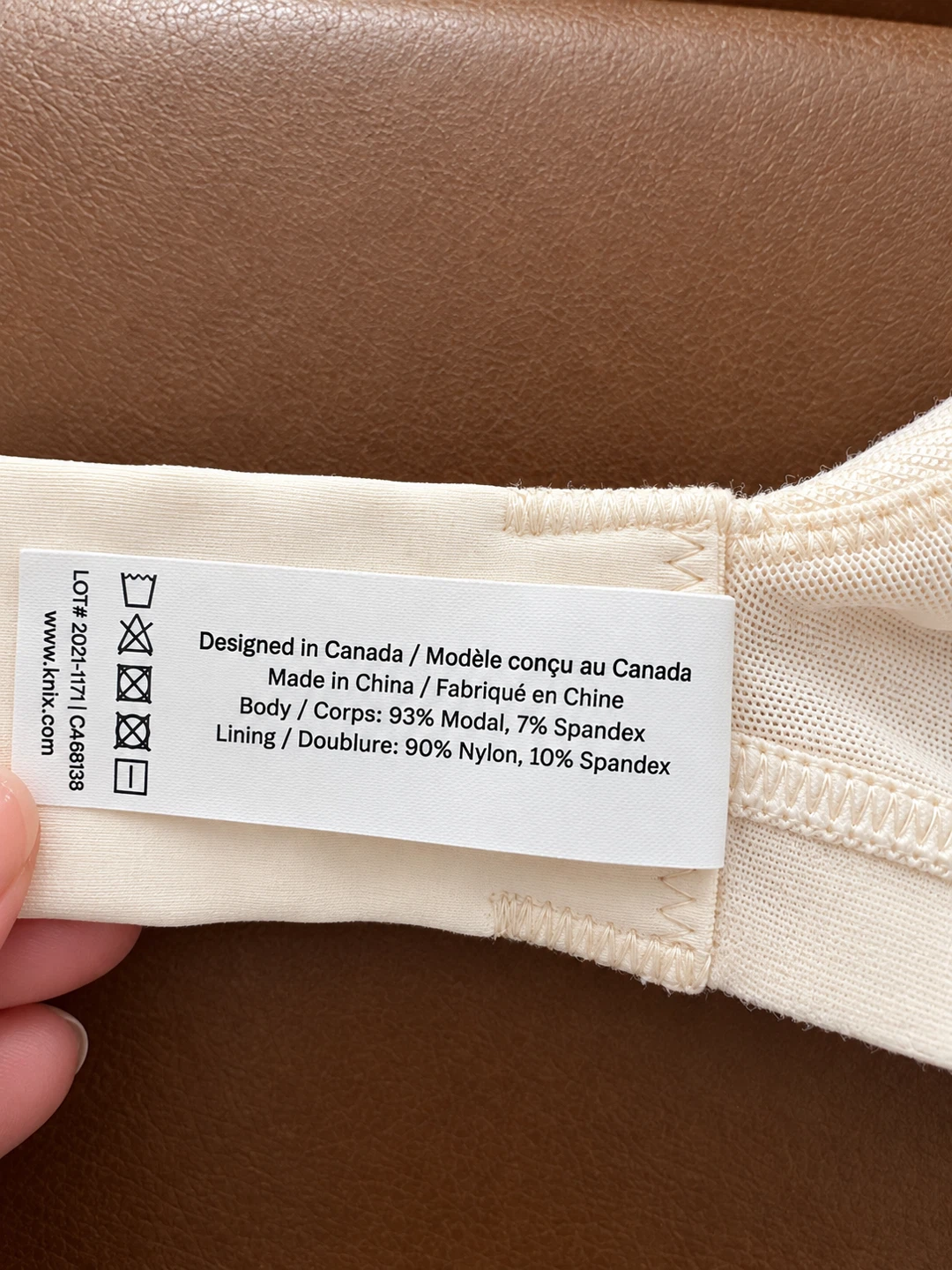 Knix XL Ivory Wireless Bra BNWOT – Never Worn - photo 5