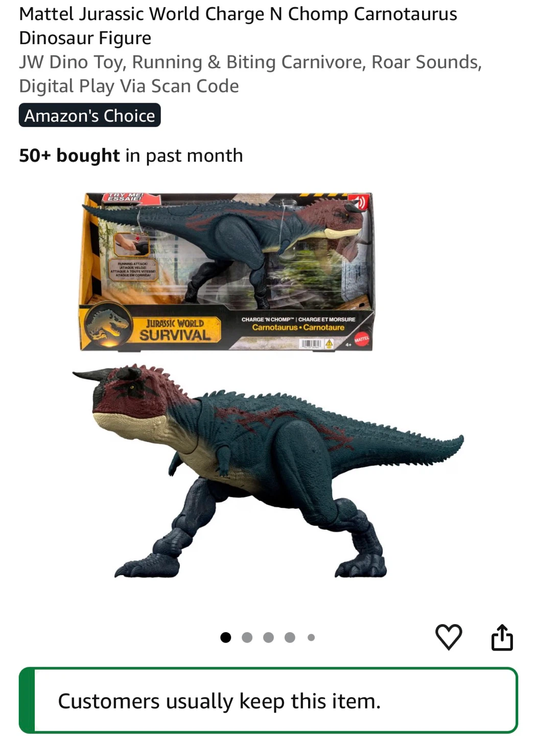 Jurassic World Carnotaurus - photo 3