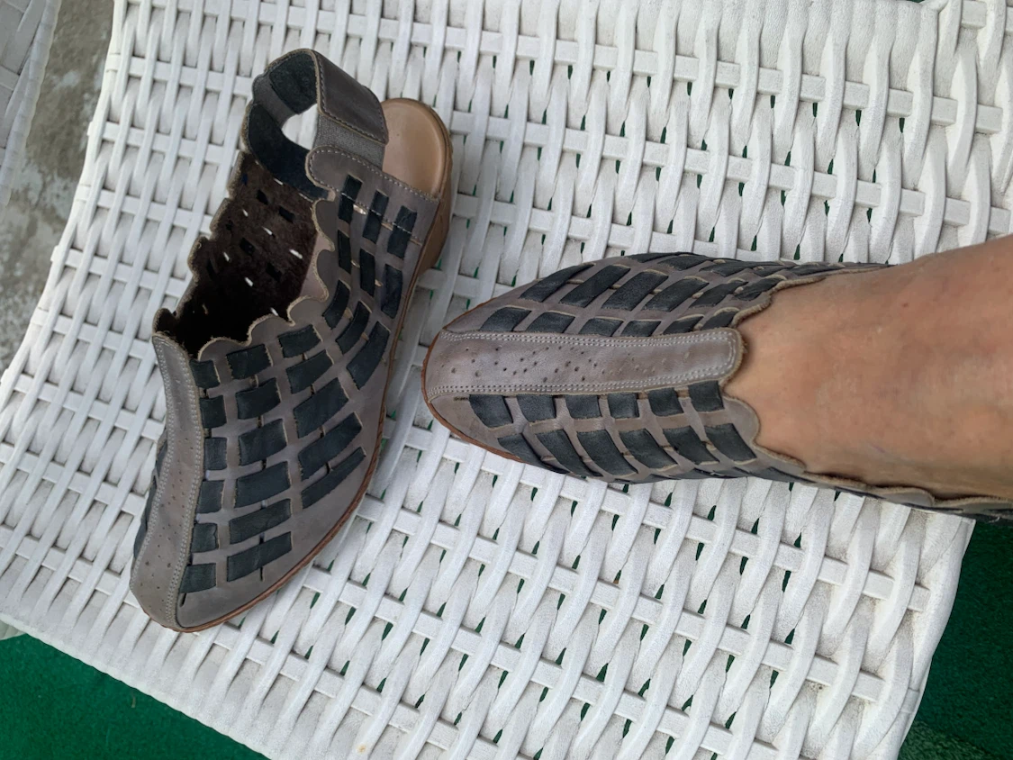 Rieker Antistress Woven Real Leather Sandals - Size 39 - photo 5
