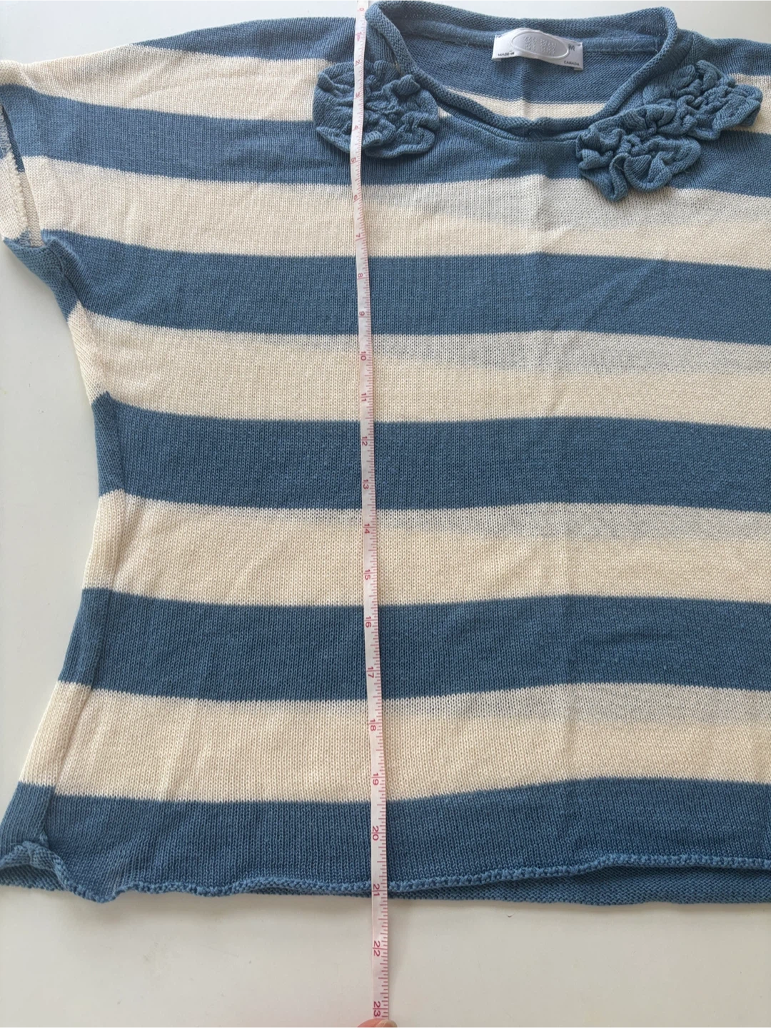 My Way Striped Blouse with Floral Detail - photo 4
