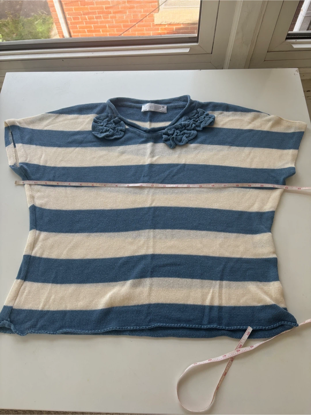 My Way Striped Blouse with Floral Detail - photo 5