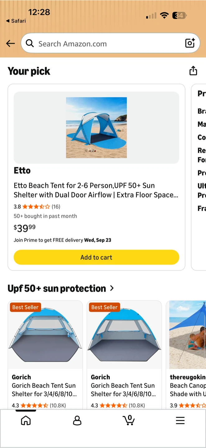 Etto beach tent - photo 3