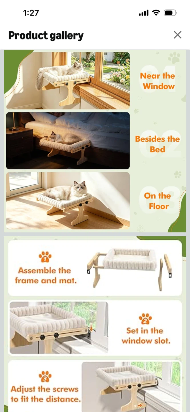 Brand New XiaZ Double Decker Cat Window Bed - photo 2