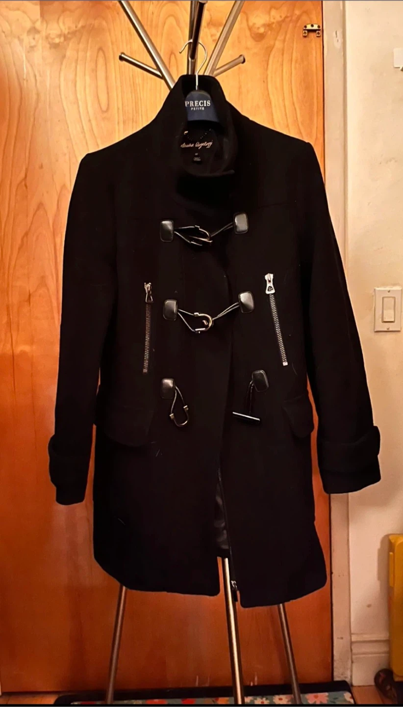 Sandra Augelazzi - Black Wool Blend Coat