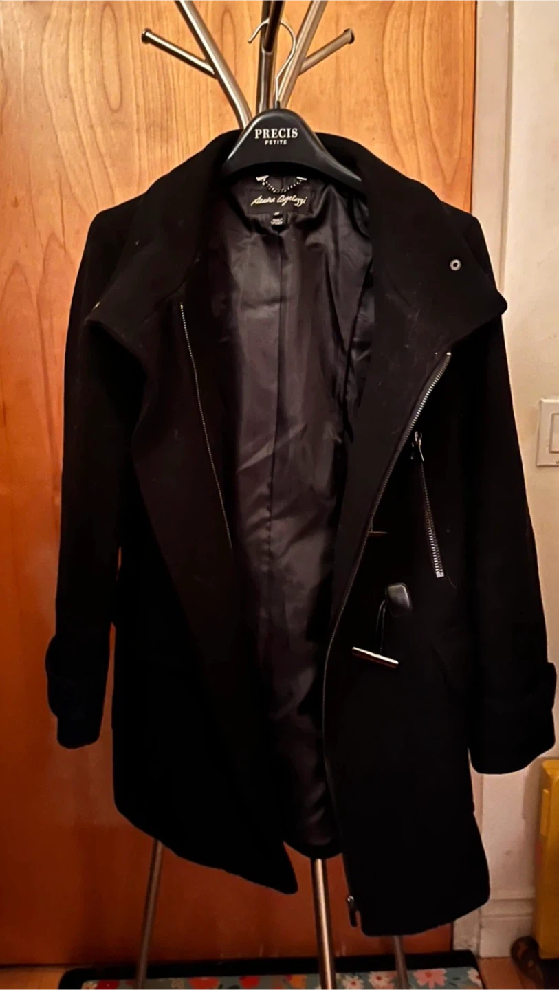Sandra Augelazzi - Black Wool Blend Coat - photo 2