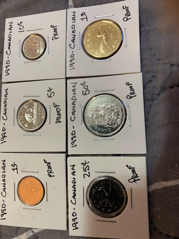 1990 Canadian Proof Coin Set
