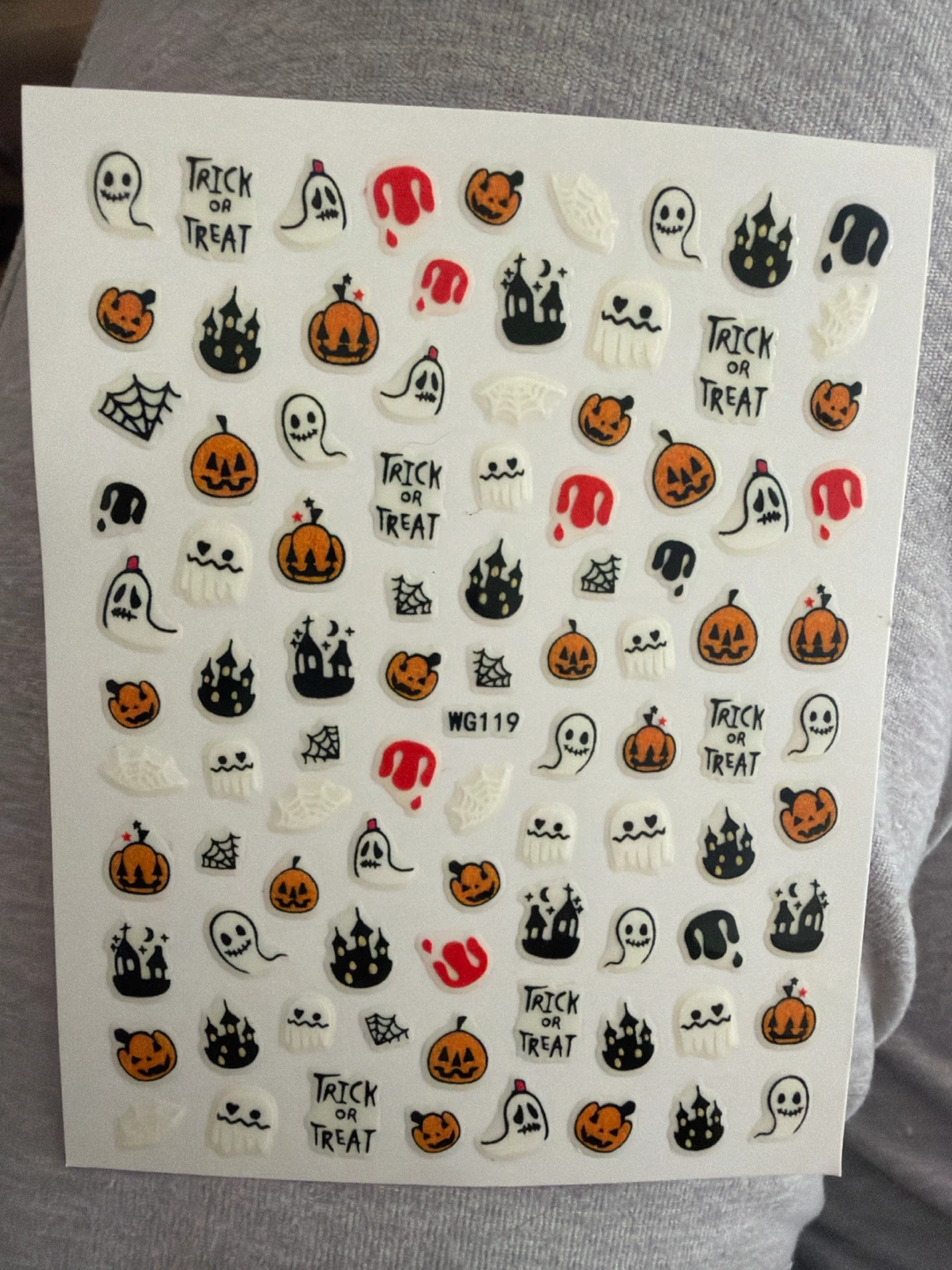 🏈 Halloween Nail Art Stickers