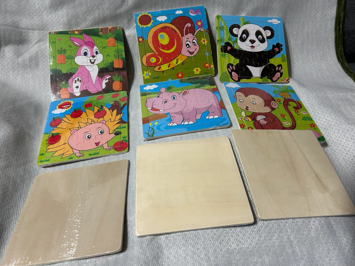 New-Set of 9 Wooden Animal Jigsaw Puzzles - photo 3