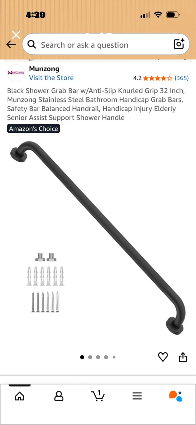 NEW 32” Shower Grab Bar - photo 4