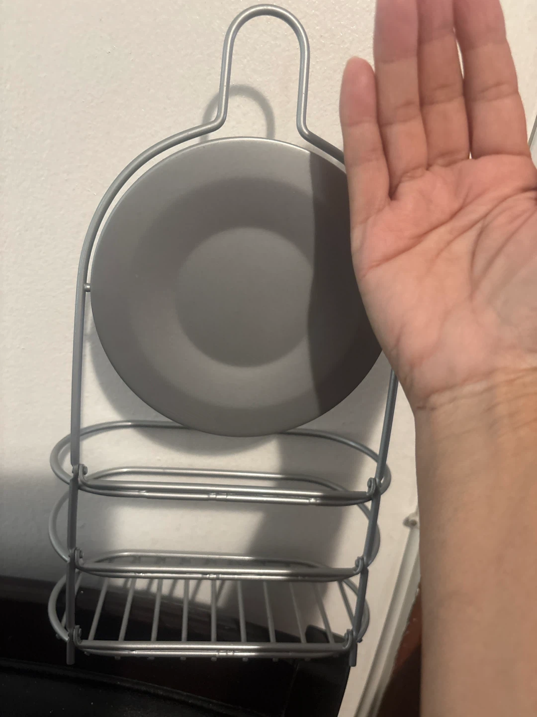 🏈 Hanging Shower Caddy with Mirror 10 inches x 4 - photo 2