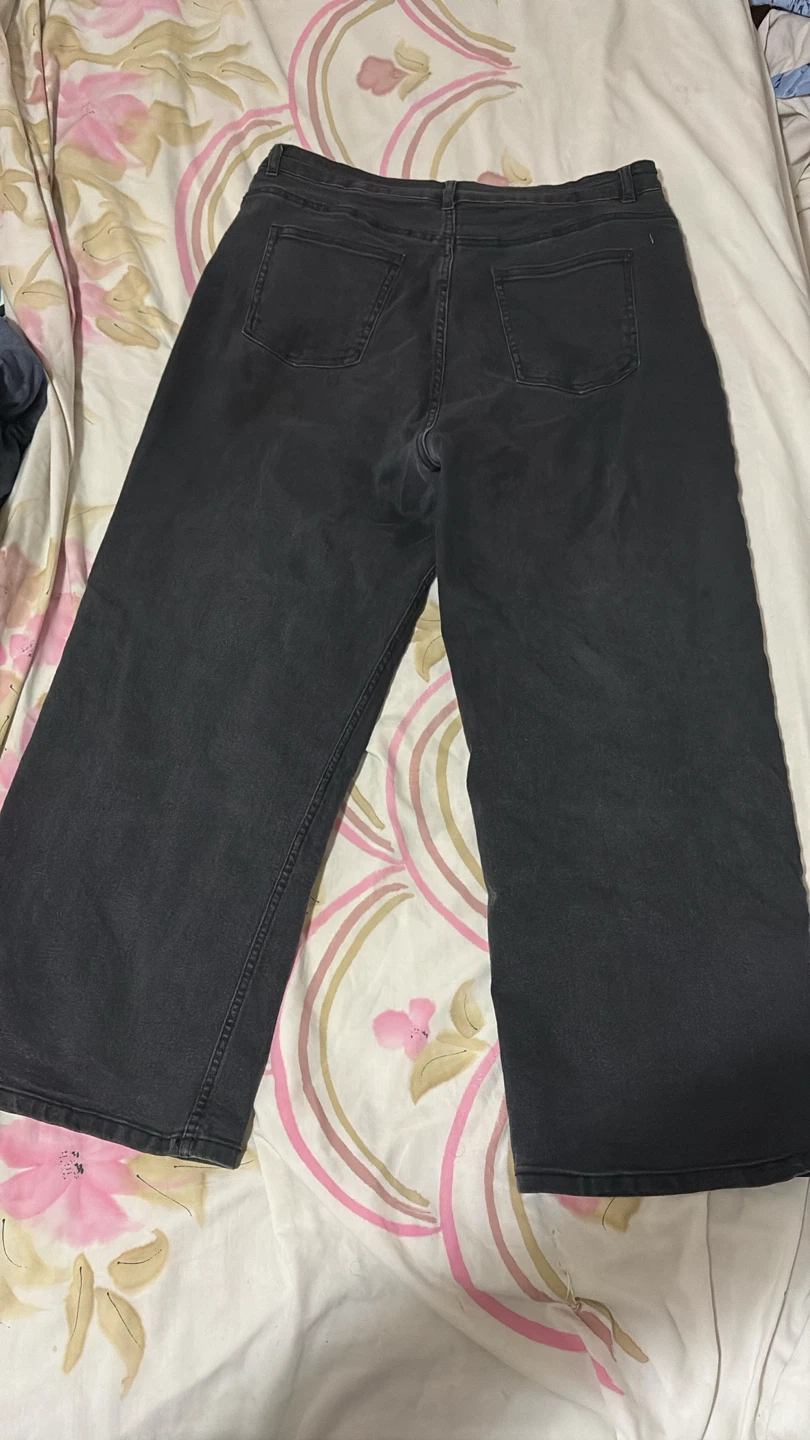 🏈 L.O.V. Wide-Leg Jeans Black Size 34 - photo 2