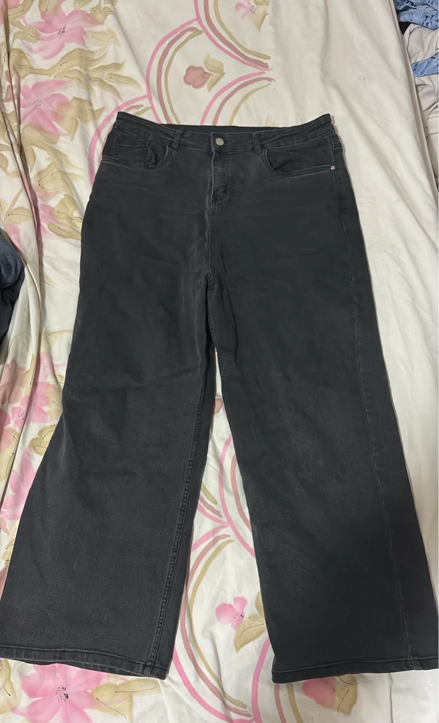 🏈 L.O.V. Wide-Leg Jeans Black Size 34