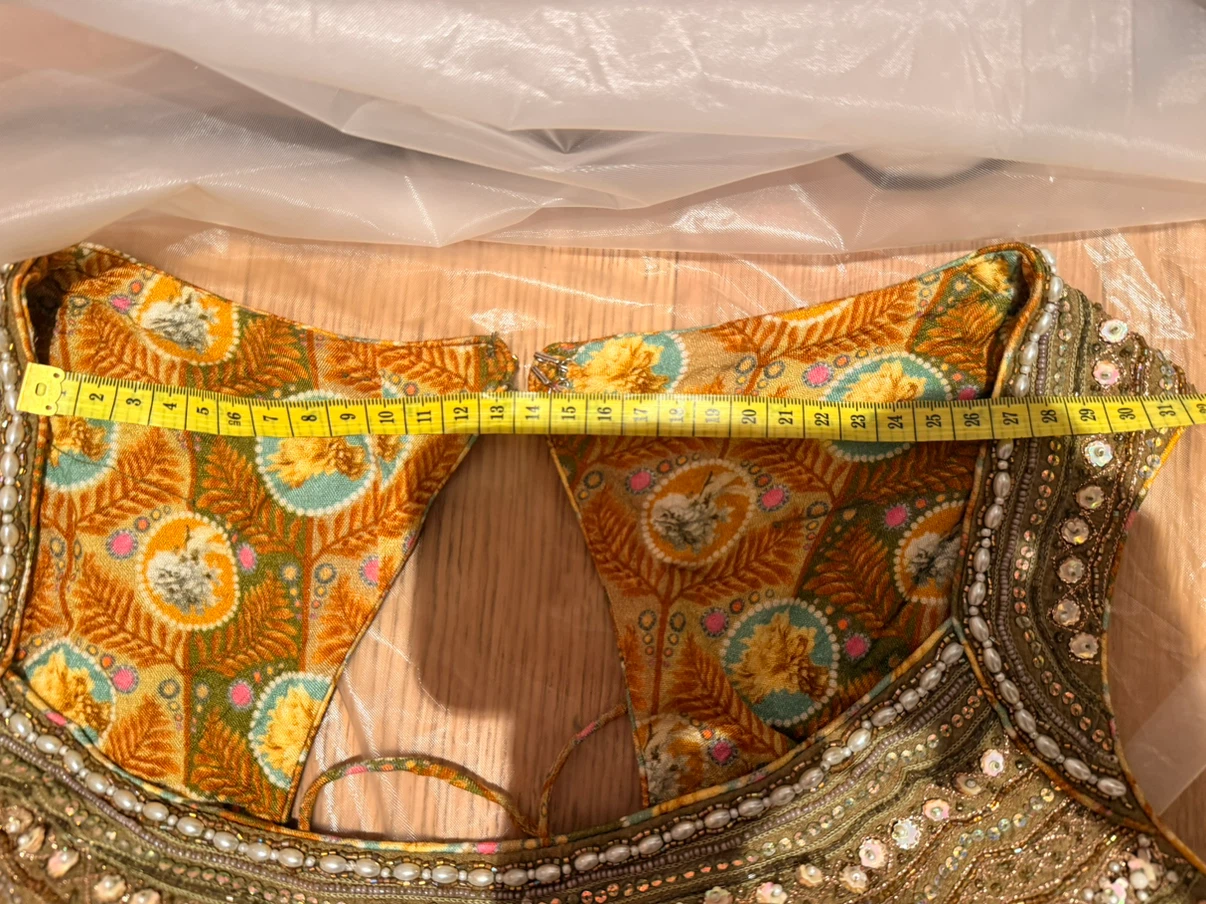 Mustard Floral Lehenga - photo 2