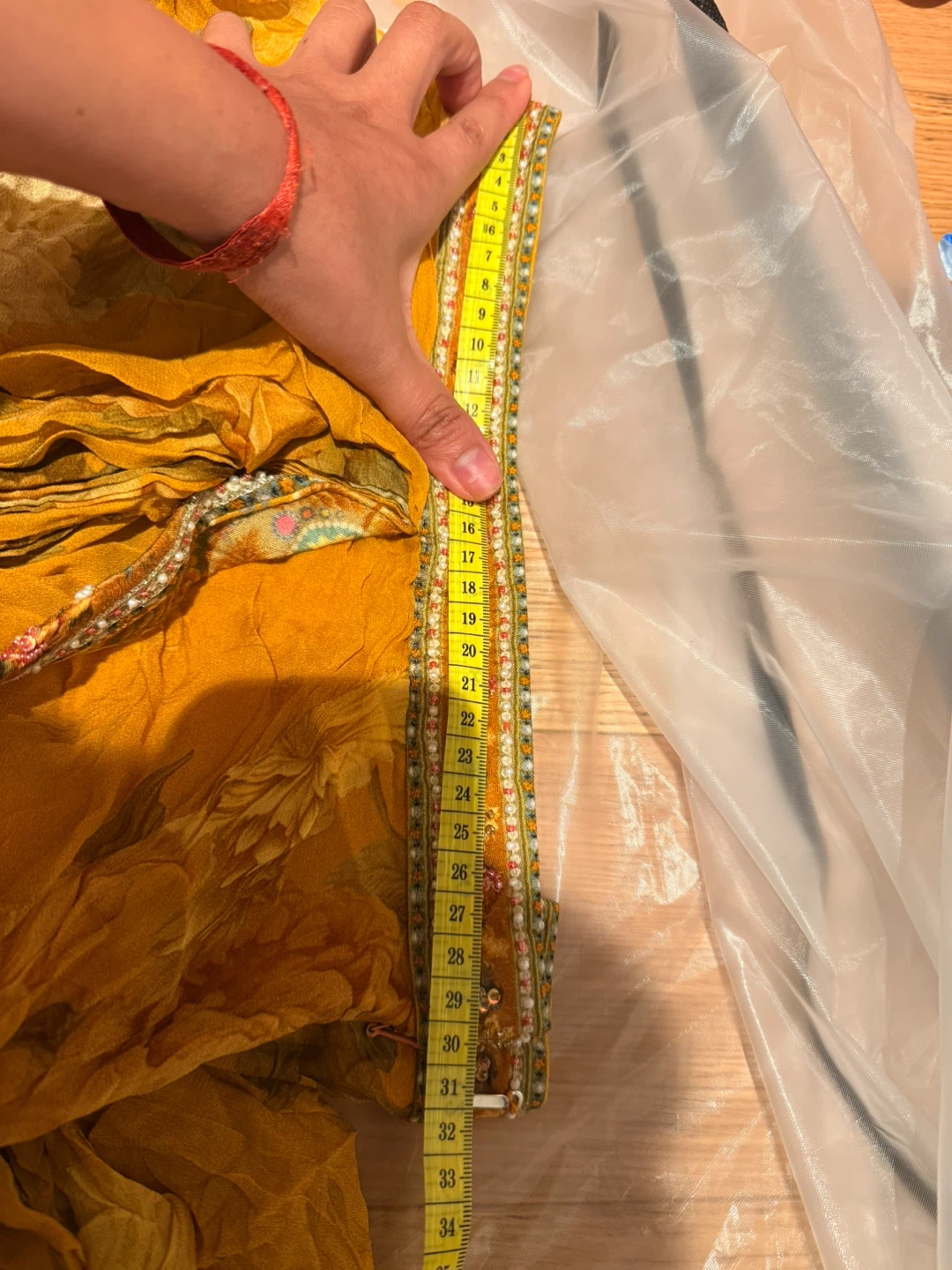 Mustard Floral Lehenga - photo 5