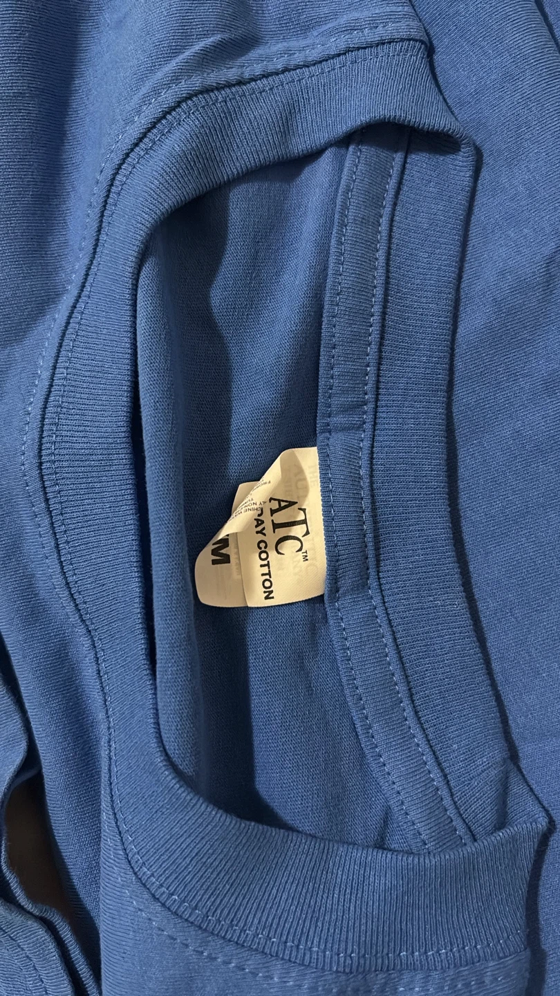 🏈 ATC Everyday Cotton Blue T-Shirts - Size M - photo 2