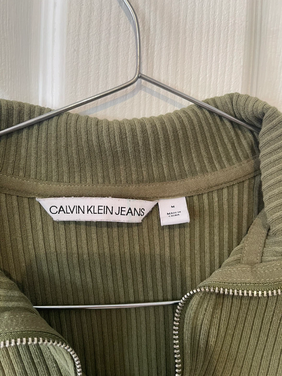 Calvin Klein Jeans Ribbed Quarter-Zip Pullover - photo 3