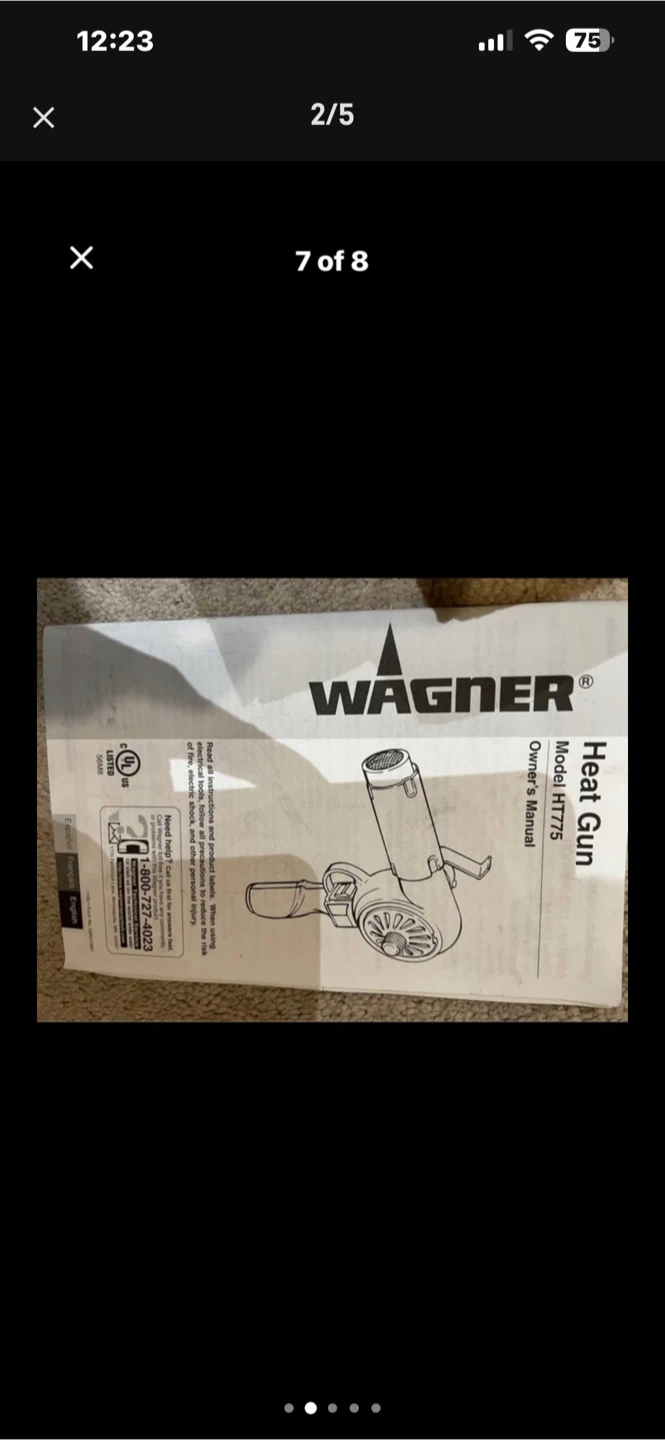 Wagner HT775 Industrial Heat Gun - photo 4