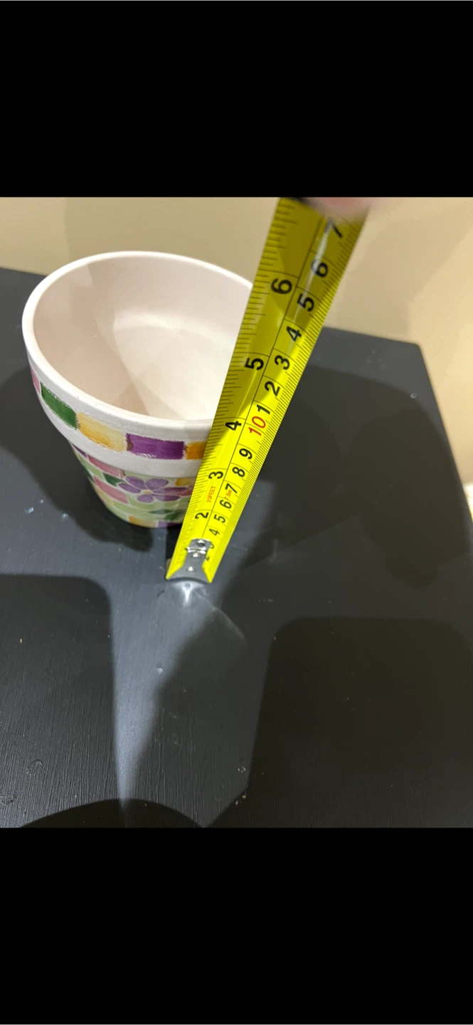 Hand-painted ceramic flower pot - photo 2