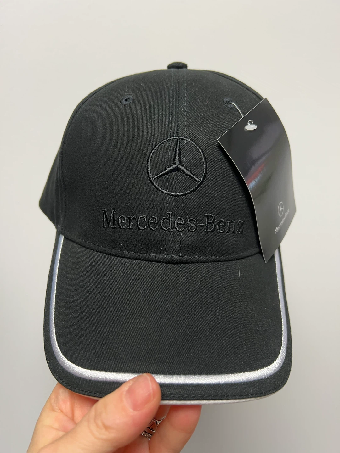 New Mercedes-Benz Baseball Cap Black and White