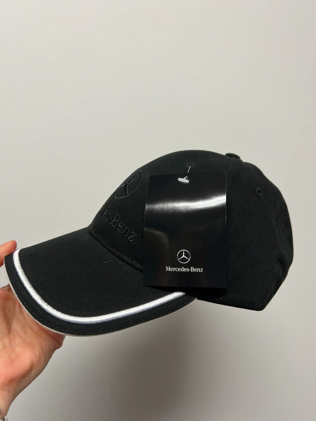 New Mercedes-Benz Baseball Cap Black and White - photo 2