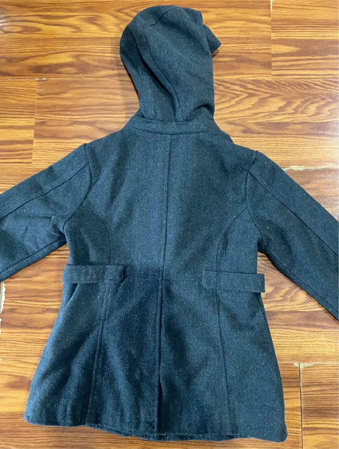 Girls Dark Gray Hooded Coat-Size L(14)🏈 - photo 3