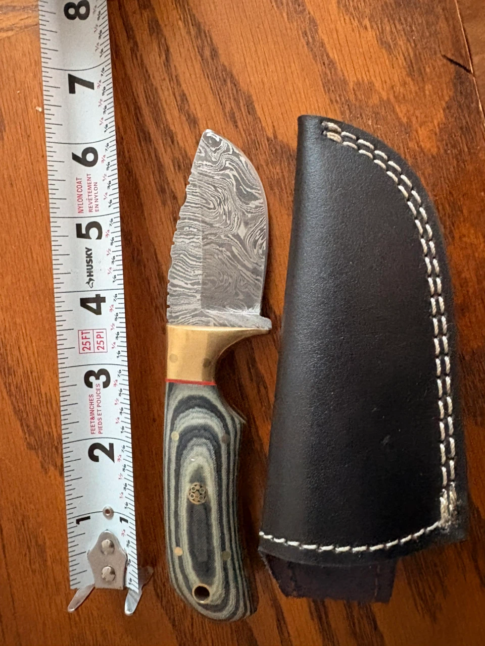 Damascus Steel Hunting Knife - photo 2