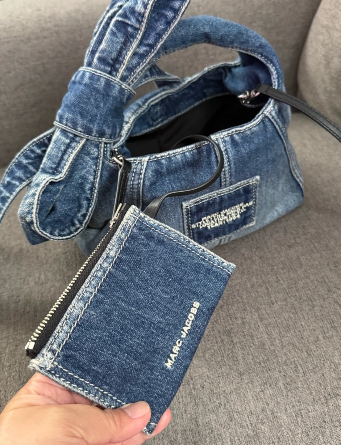 Marc Jacobs The Sack Bag Denim Mini 🏈 - photo 4