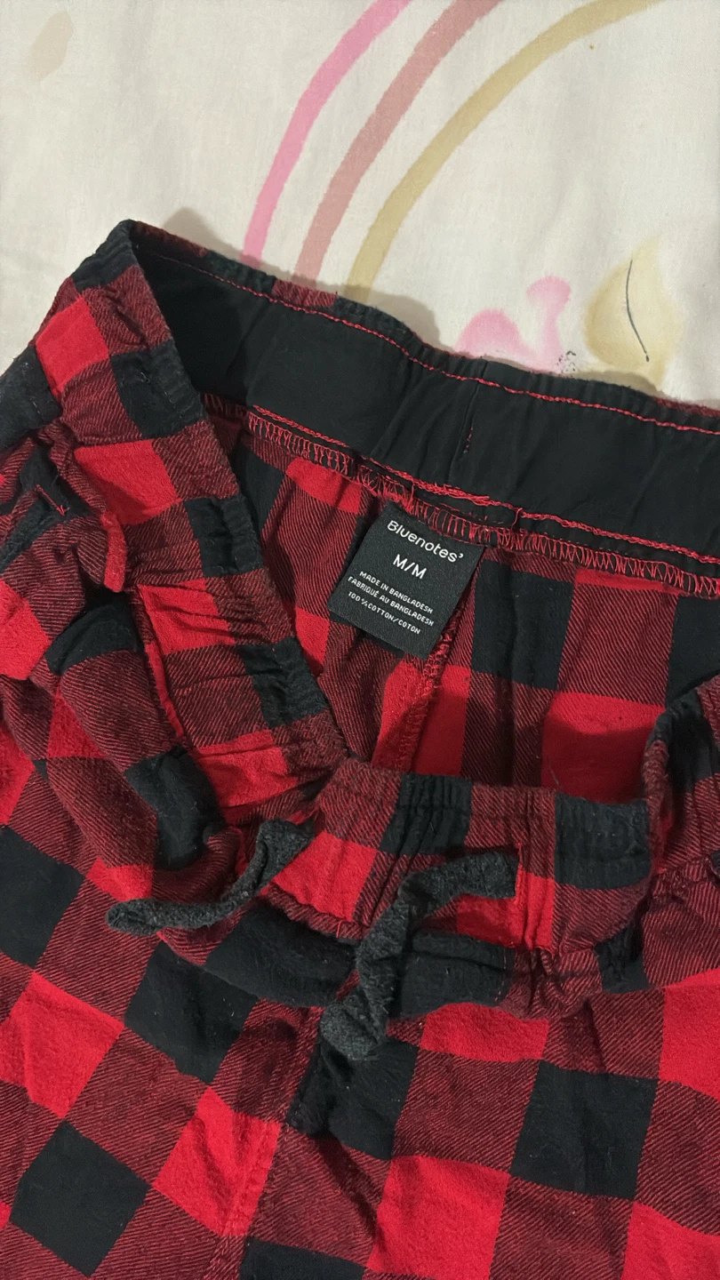 Bluenotes Red 🏈 and Black Plaid Pyjama Pants - photo 2