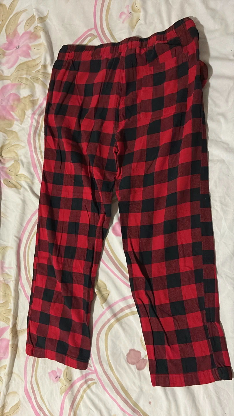 Bluenotes Red 🏈 and Black Plaid Pyjama Pants - photo 3
