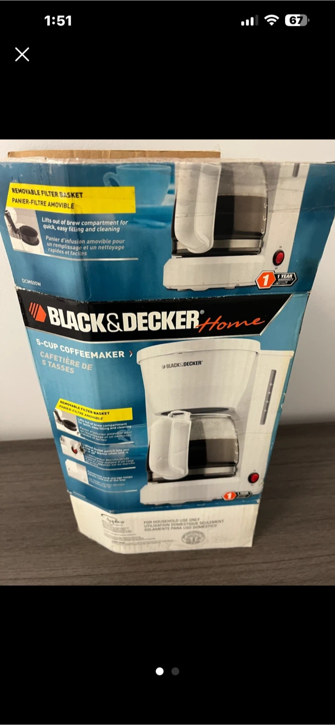 Black & Decker 5-Cup Coffeemaker