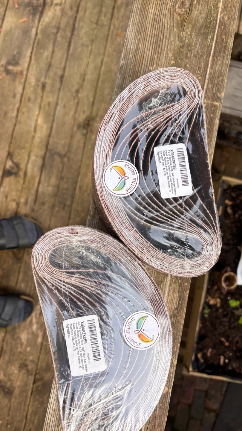 2 packs 3x21 Inch Sanding Belts 40 Grit