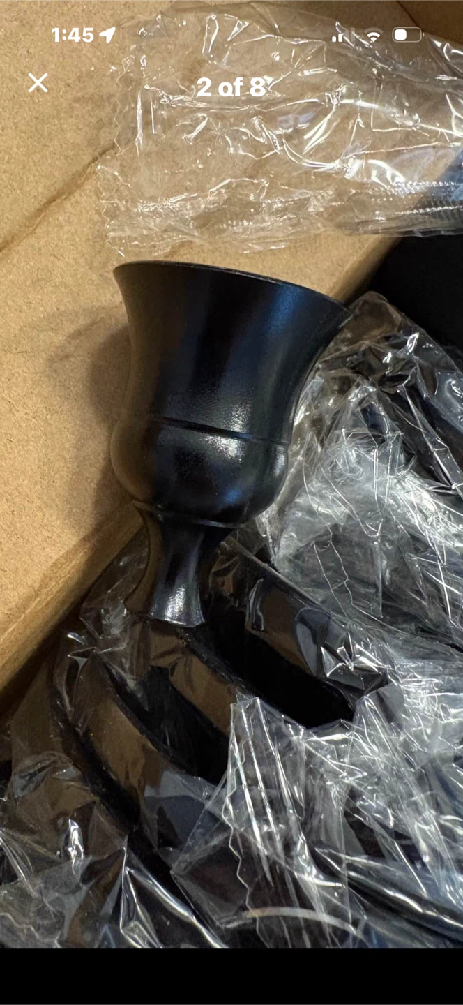 NEW 12 Black Candle Holders - photo 2