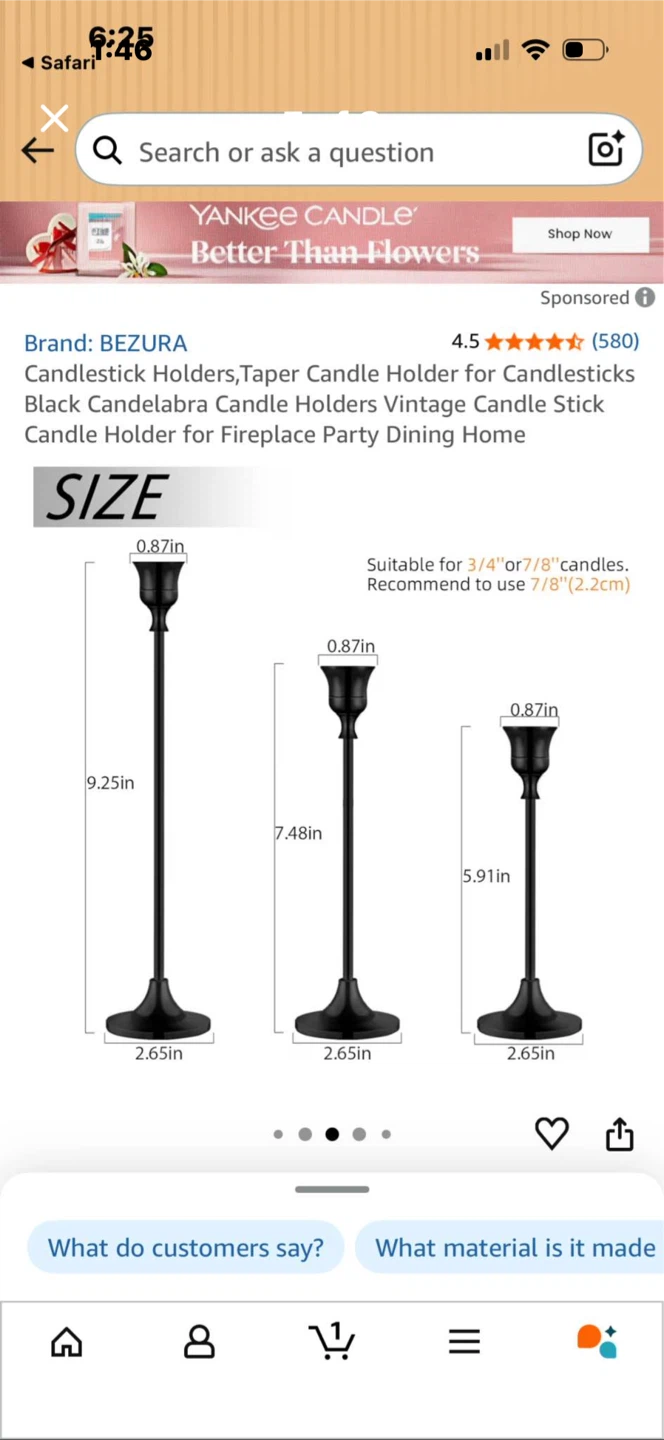 NEW 12 Black Candle Holders - photo 5