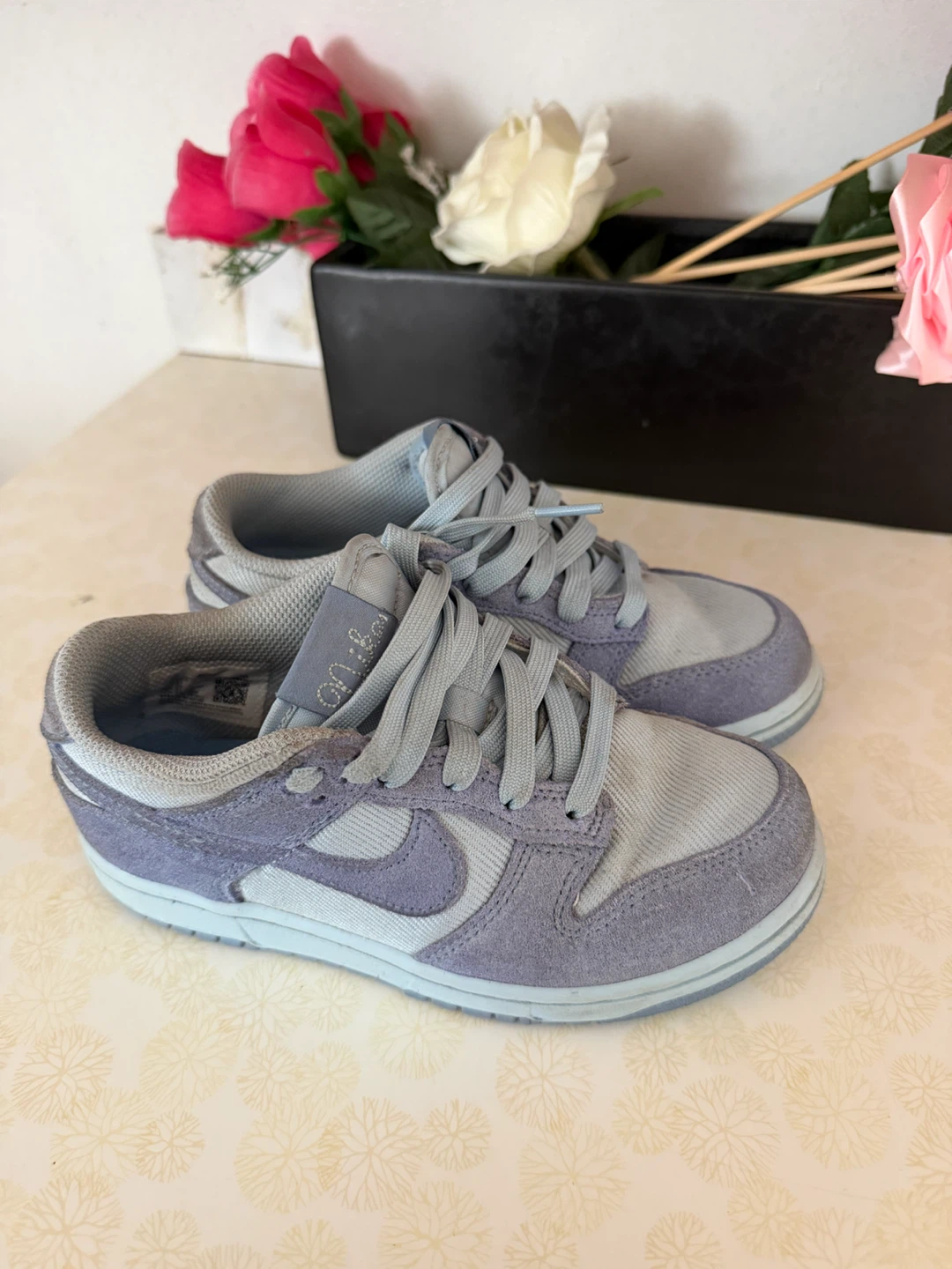 Nike Dunk Low Grey Suede Sneakers 13.5