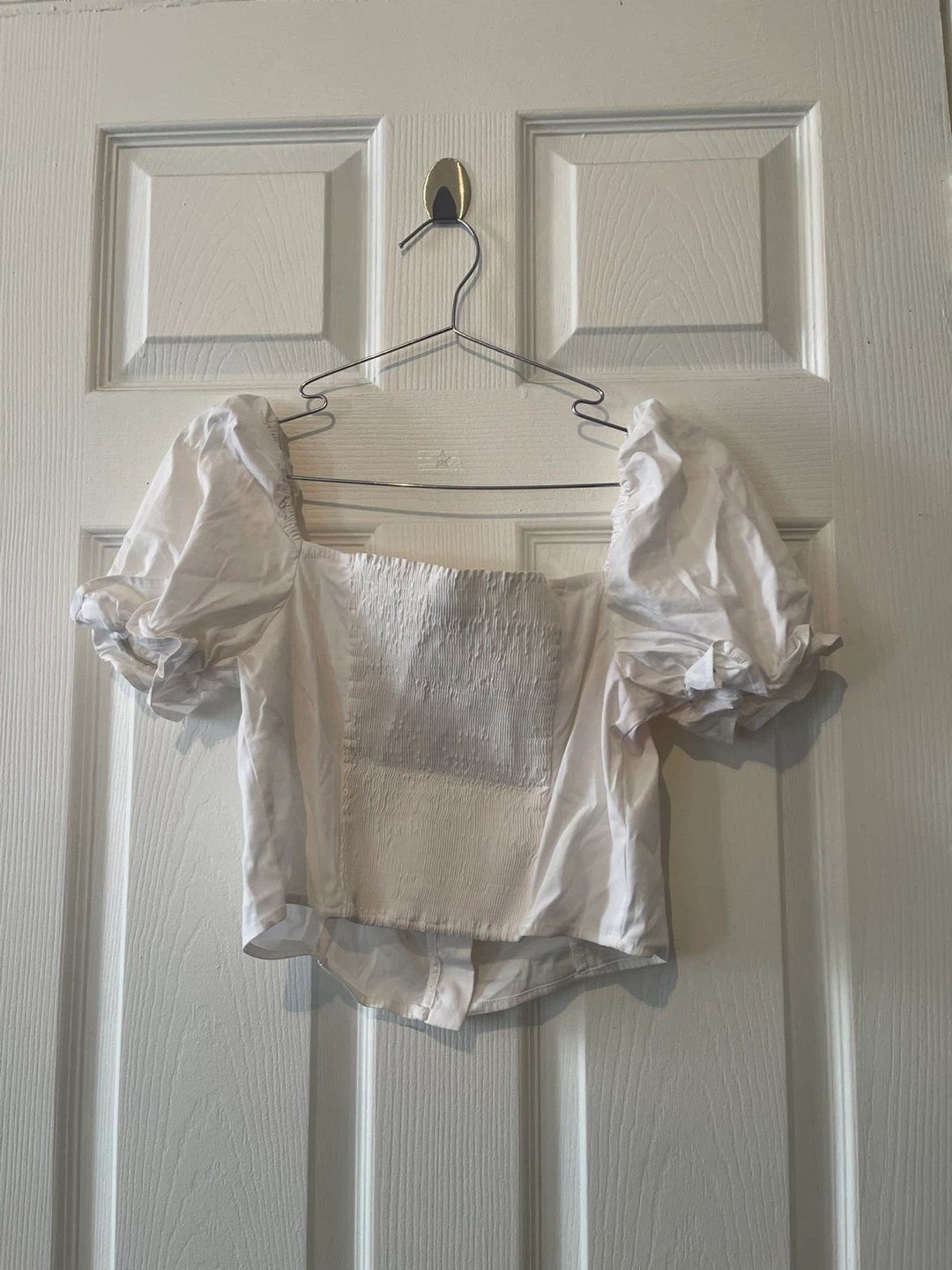 Bar III White Puff Sleeve Blouse - photo 3