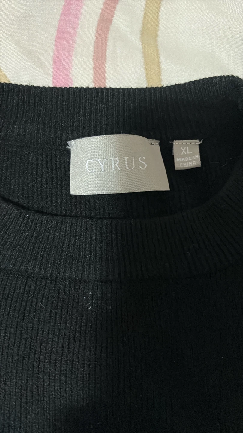 🏈 Cyrus Black Ribbed Long Sleeve Shirt - photo 2