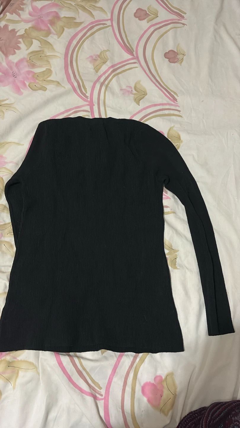 🏈 Cyrus Black Ribbed Long Sleeve Shirt - photo 3