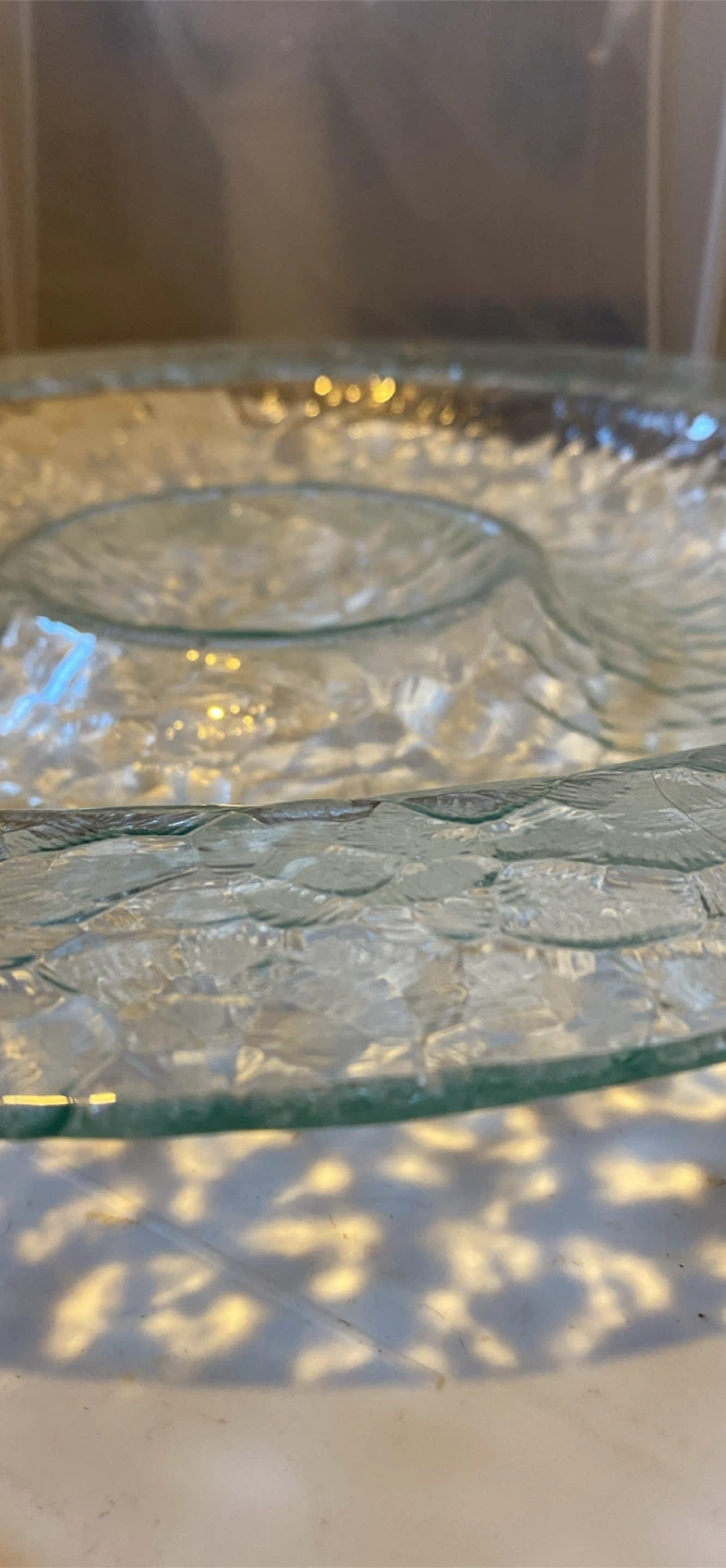 Textured Glass Serving Platter - photo 3