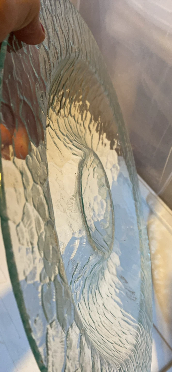 Textured Glass Serving Platter - photo 4