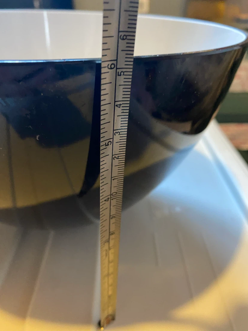 Large Black and White Serving Bowl - photo 5